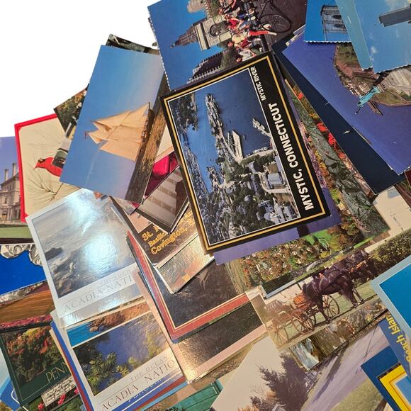Lot of 370 Vintage Topographical Postcards from the USA Great Condition in Box - Picture 5 of 9